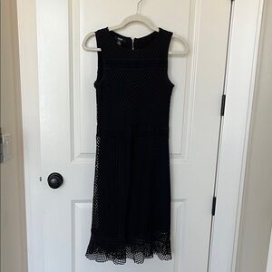 Alfani Black Textured Sleeveless Top